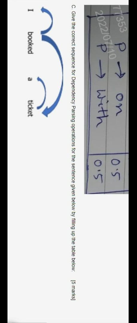 A Given The Grammar And Lexicon Below Derive The Parse Tree Using Chart Parsing Method For The Sentence The Small Cat 4
