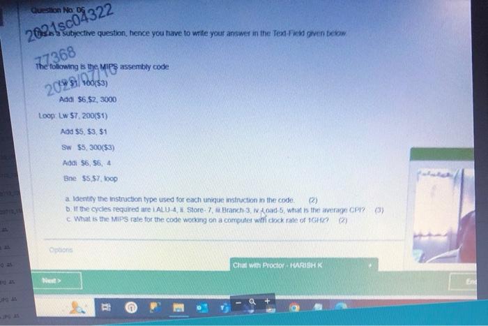 Question No 06 2021sc04322 A Subjective Question Hence You Have To Write Your Answer In The Tex Field Given Below 77368 1