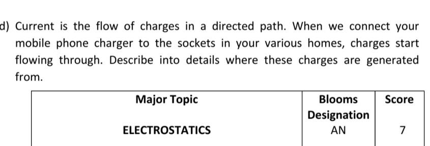 D Current Is The Flow Of Charges In A Directed Path When We Connect Your Mobile Phone Charger To The Sockets In Your V 1