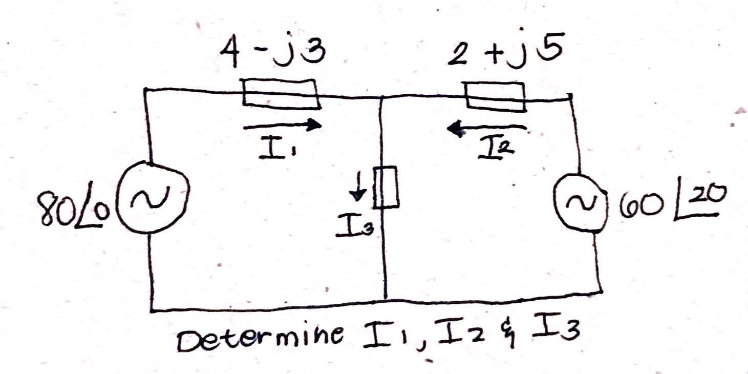80 01 4 J3 I I3 2 J5 I Determine I1 I2 13 60 20 1