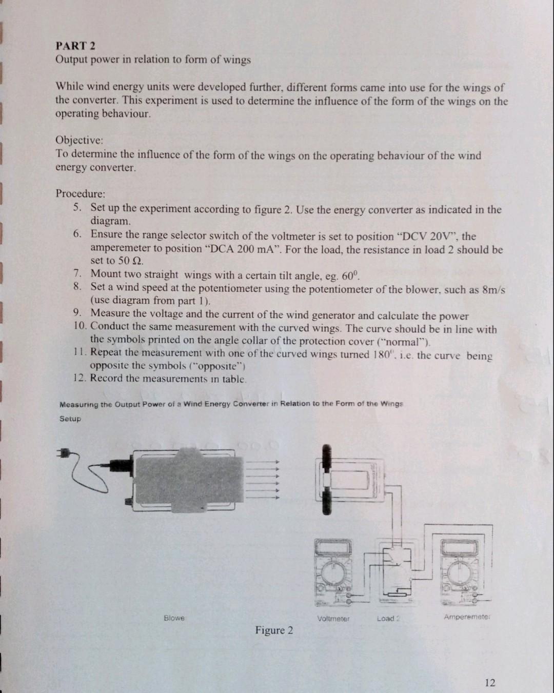 Part 2 Output Power In Relation To Form Of Wings While Wind Energy Units Were Developed Further Different Forms Came In 1