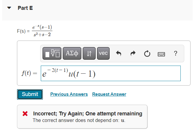 Use Inverse Laplace Transformation To Convert S Domain To Time Domain Function For The Following Functions The Answer Do 1