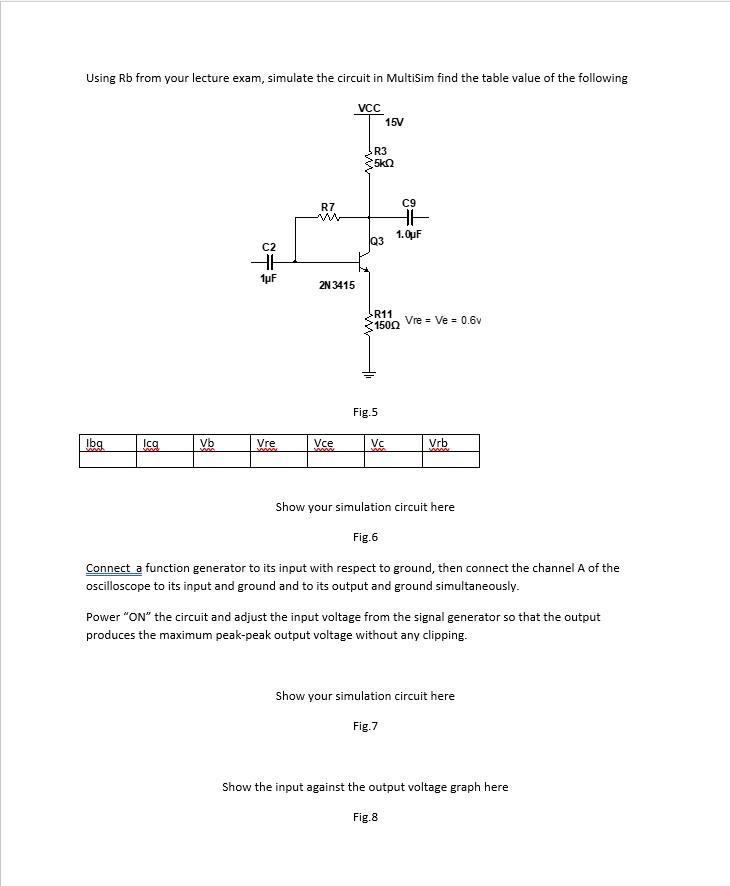 Multisim Task Instructions Do This Task Only If You Have Multisim Application Since I Need A Simulation Coming From Mul 1