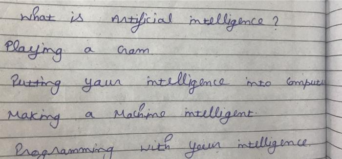 What Is Artificial Intelligence Playing Putting Making Programming A Gam Your Intelligence Into Compute A Machine Inte 1