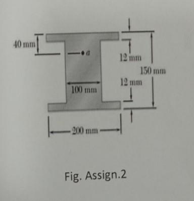 A Beam Has The Wf I E I Beam Section As Shown A At The Section Where The Vertical Shear Is V 70kn Compute The Ma 1