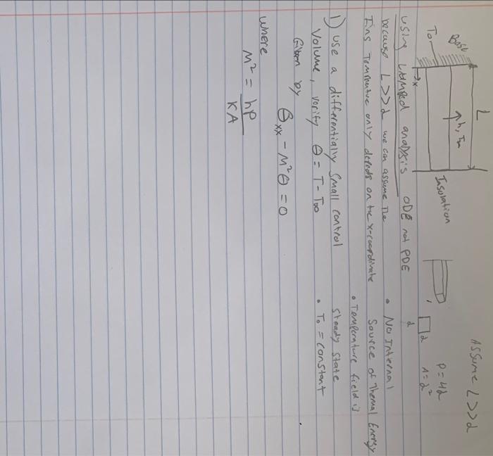 Base To Using Lumbed Analysis Because 1 Use Volume L L We Can Assume The Ins Tempentue Only Defects On The X Coordina 1