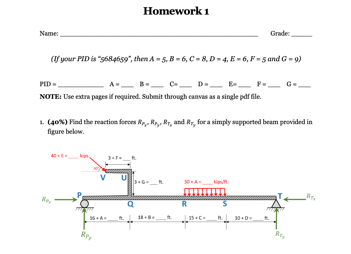 Name If Your Pid Is 5684659 Then A 5 B 6 C 8 D 4 E 6 F 5 And G 9 Pid A B C E F Note U 1
