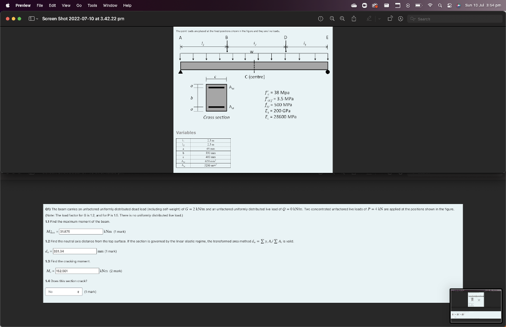 Preview File Edit View Go Tools Window Help Screen Shot 2022 07 10 At 3 42 22 Pm 1 4 Does This Section Crack No 1 1