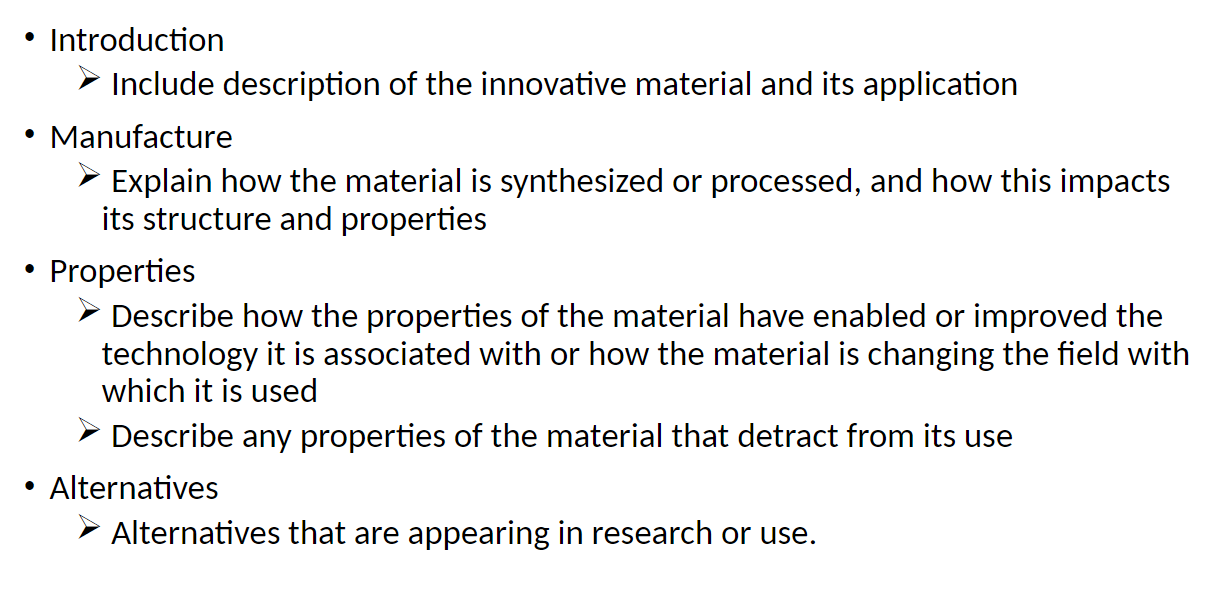 Introduction Include Description Of The Innovative Material And Its Application Manufacture Explain How The Material 1