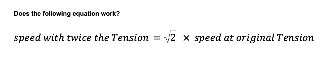 Need Some Clarification Reassurance On This Question I Made My Own Example To Test The Equation But Im Unsure If I Set 1