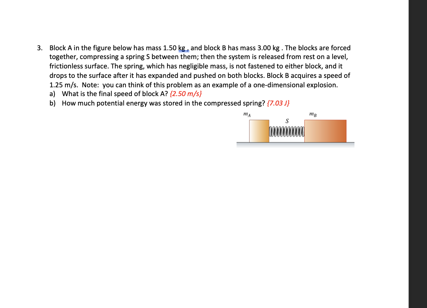 4 A Chunk Of Ice Of Mass M Is Sliding With A Horizontal Velocity Of Magnitude V I On The Floor Of An Ice Covered Vall 2