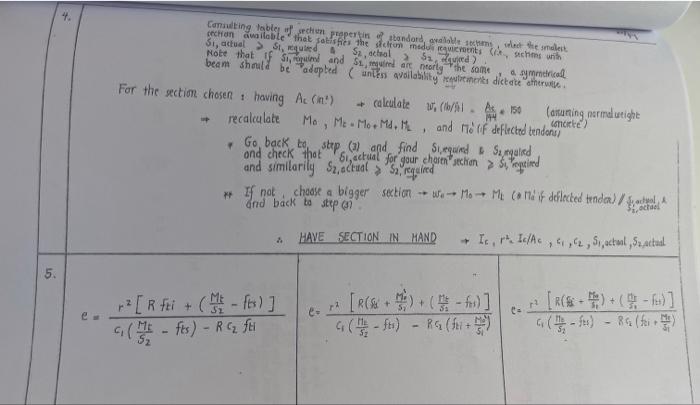 A Simply Supported Pretensioned Aashto Bridge Girder Of Normalweight Concrete Is To Be Designed The Beam Profile Is Show 4