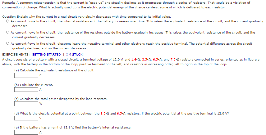 Remarks A Common Misconception Is That The Current Is Used Up And Steadily Declines As It Progresses Through A Series 1