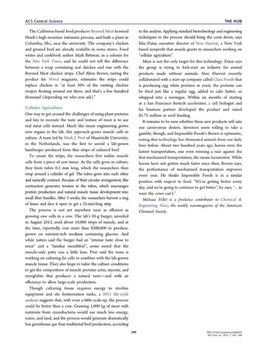 Part 3 Journal Article Critique Plant Based Meat Students Will Be Assigned One Of The Articles Fellet M A Fresh Ta 4