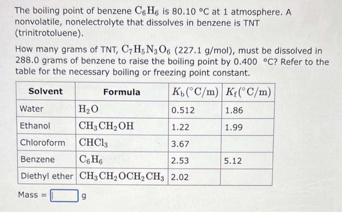 The Boiling Point Of Diethyl Ether Ch3 Ch Och2 Ch3 Is 34 500 C At 1 Atmosphere K Diethyl Ether 2 02 C M In A 2