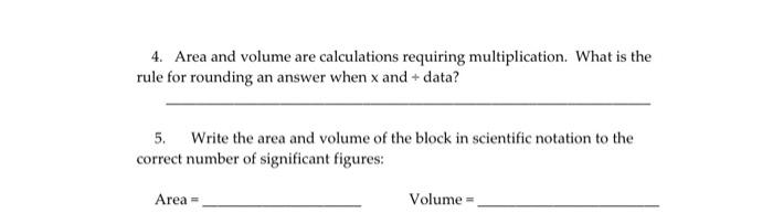 I Length A Rectangular Block Of Wood Measured In The Lab As You Saw In The Video Has The Following Dimension Length X 2