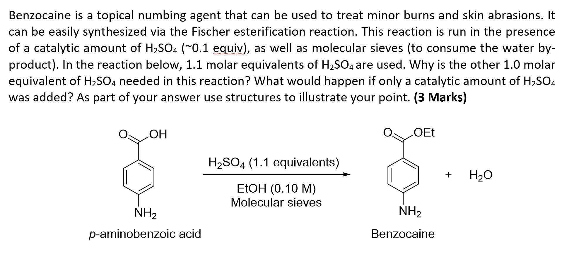 Benzocaine Is A Topical Numbing Agent That Can Be Used To Treat Minor Burns And Skin Abrasions It Can Be Easily Synthes 1