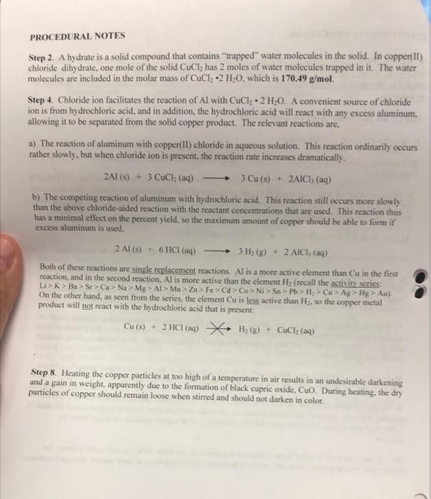Experiment Determination Of Reaction Yield Introduction Stoichiometry Calculations Are About Calculating The Amounts O 7