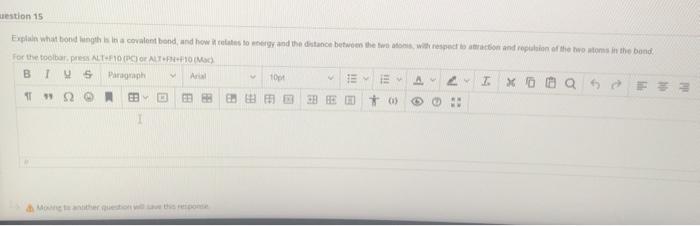 Estion 15 Explain What Bond Length Is In A Covalent Bond And How It Relates To Energy And The Distance Between The Two 1