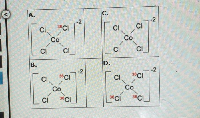 In Aqueous Solution Cobalt Ii En Surrounded By 4 Water Molecules And Has A Ight Pink Color When High Concentrations Of 7