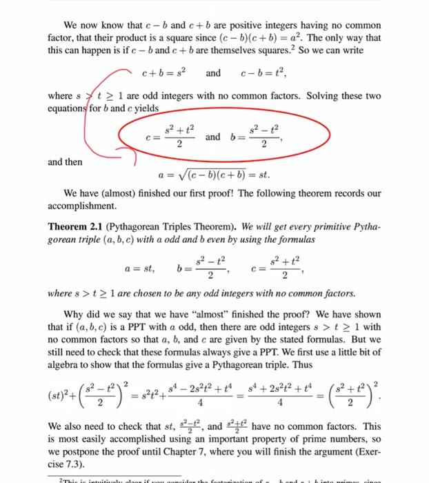 We Now Know That C B And C B Are Positive Integers Having No Common Factor That Their Product Is A Square Since C B 1