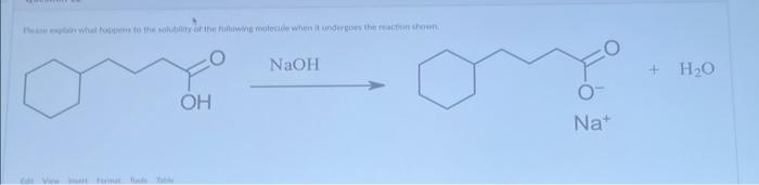 D Question 13 Please Name The Following Molecule N Please Explain What Happens To The Solubility Of The Following Mole 2