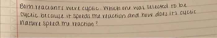 C Cyclopentadiene Maleic Anhyaride D A Adduct Born Reactants Were Cyclic Which One Was Selected To Be Cyclic Because 2