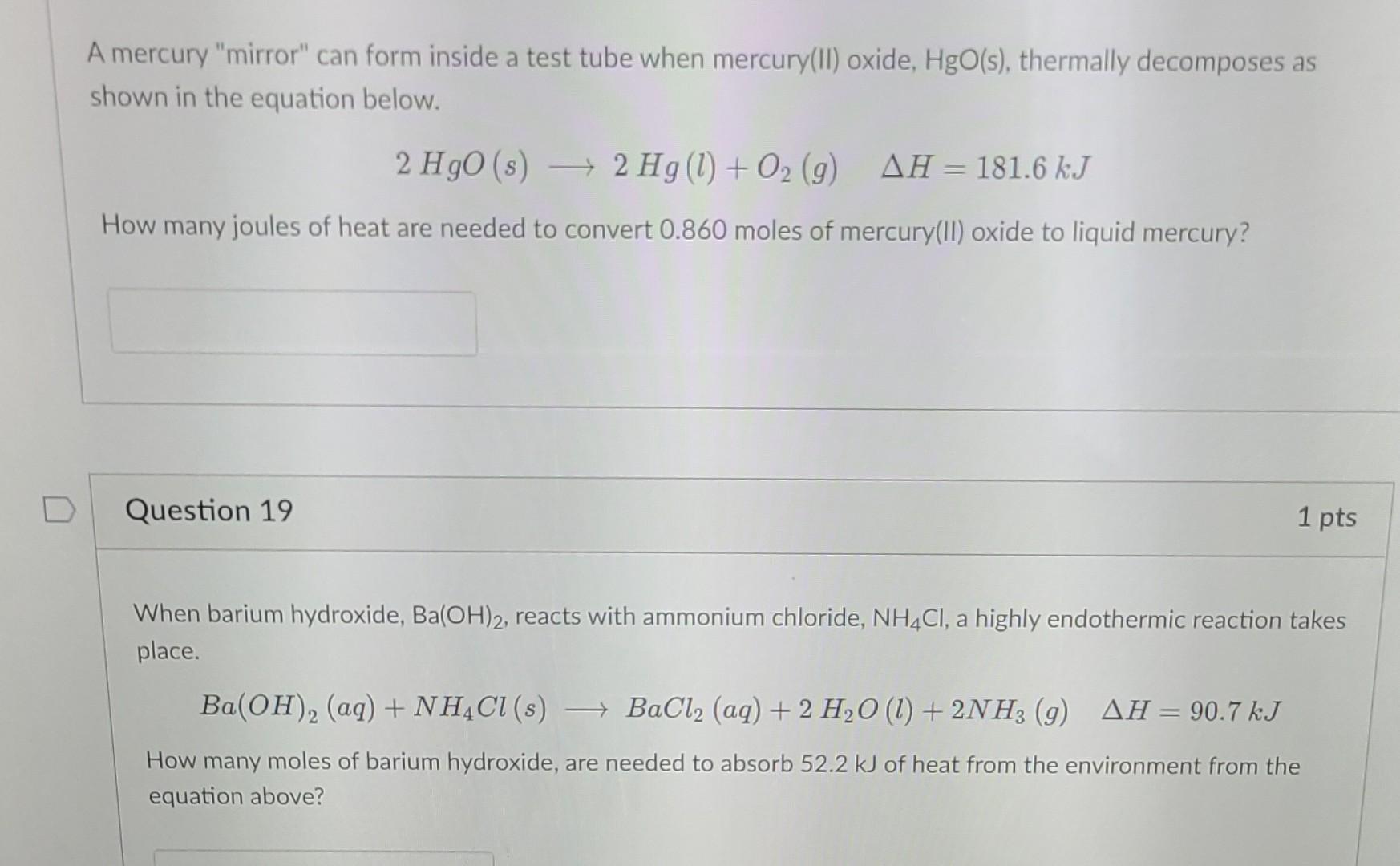 1 If The Reaction Between Hydrogen And Iodide Absorbs 7 93x10 J Of Heat How Many Moles Of Iodine Were Consumed H 2