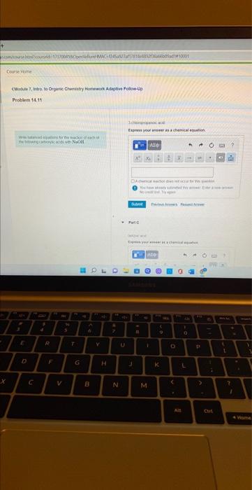 Com Course Becourid 171700415 Curse Home Module 7 Intro To Organic Chemistry Homework Adaptive Follow Up Problem 14 1
