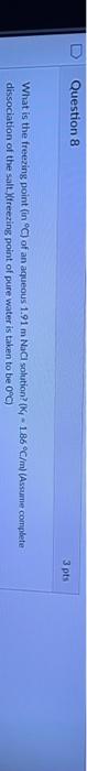 What Is The Molality M Of A Solution That Is Formed When 0 061 Moles Of A Chloroform Chc Is Dissolved In 2 Kg Of Ben 2