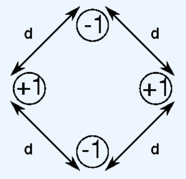 Coulomb S Law Yields An Expression For The Energy Of Interaction For A Pair Of Point Charges V 2 31e 19 Q1 Q2 R W 1
