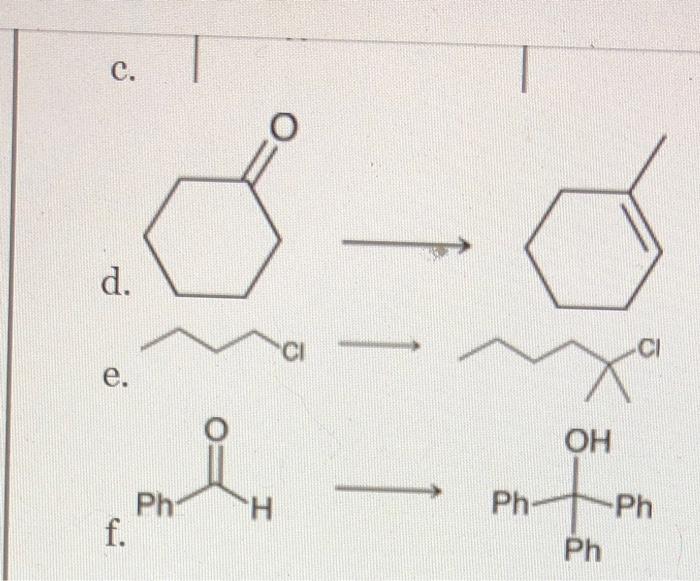 12 27 Propose An Efficient Synthesis For Each Of The Following Transformations Oh Oh A B Answer D H Oh 8 6 C 2