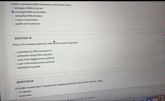 Question Question 24 Hc Mc Question Completion Status O Oh Group Question 14 Select The Sequence Relevant To Eukaryote 6