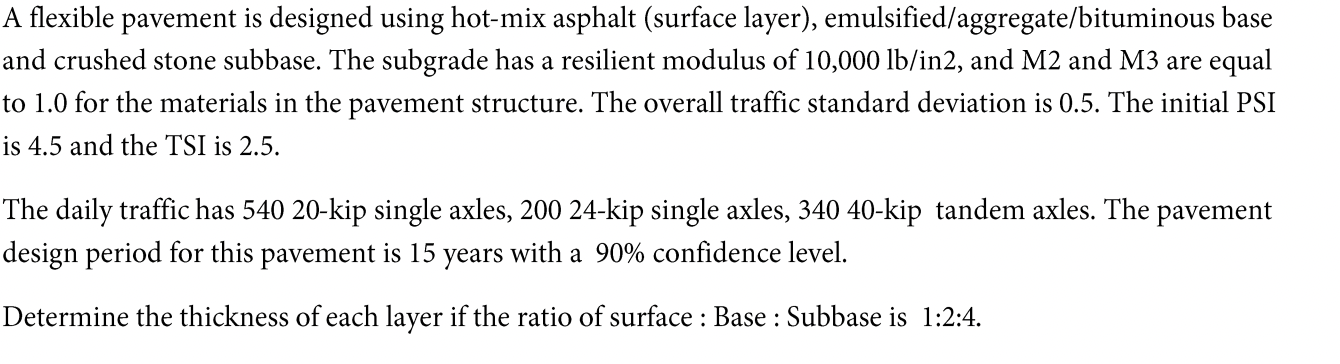 A Flexible Pavement Is Designed Using Hot Mix Asphalt Surface Layer Emulsified Aggregate Bituminous Base And Crushed 1