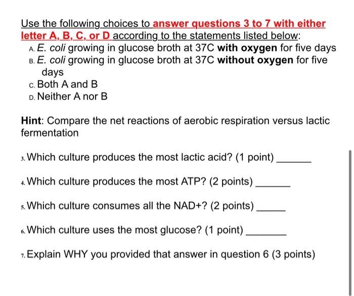 Use The Following Choices To Answer Questions 3 To 7 With Either Letter A B C Or D According To The Statements Listed 1