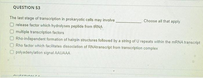 Question 60 Alternative Splicing Cannot Produce Different Rnas From The Same Gene Can Produce Different Polypeptides Fro 3