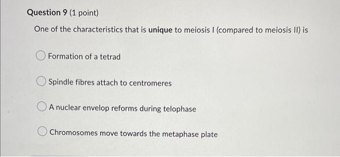 Question 7 1 Point Which Of The Following Diagrams Best Represents A Non Disjunction Occuring During Meiosis I And Co 5