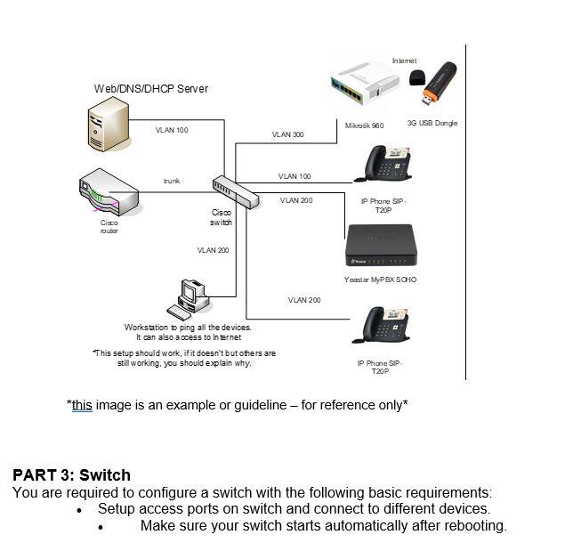 Web Dns Dhcp Server Cisco Router Vlan 100 Trunk Wwwwww Cisco Switch Vlan 200 Workstation To Ping All The Devices It Can 1
