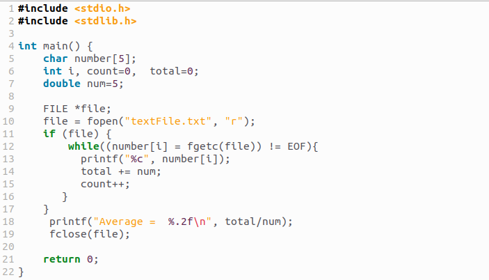Can Help Me To Solve The Calculation For The Average Part Numbers In The Text File Is 10 20 30 40 50 Average Is 30 1
