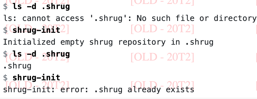 Write A Shell Script Called Shug Using Dash That Mimics The Git Commands Git Init Git Add And Git Commit Precisely Shu 1