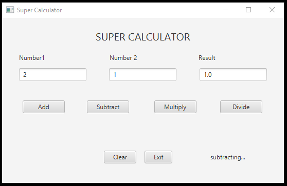 Write A Calculator Program That Inputs Two Numbers Defined As Text Fields Create A Third Text Field For The Output Cr 1