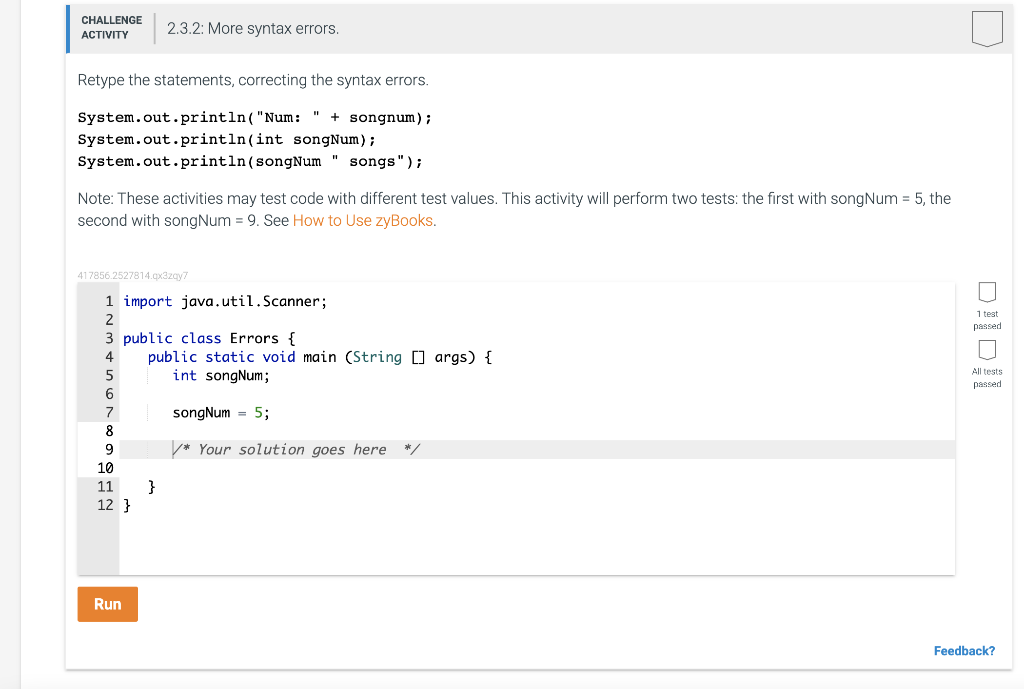 Retype The Statements Correcting The Syntax Errors 1