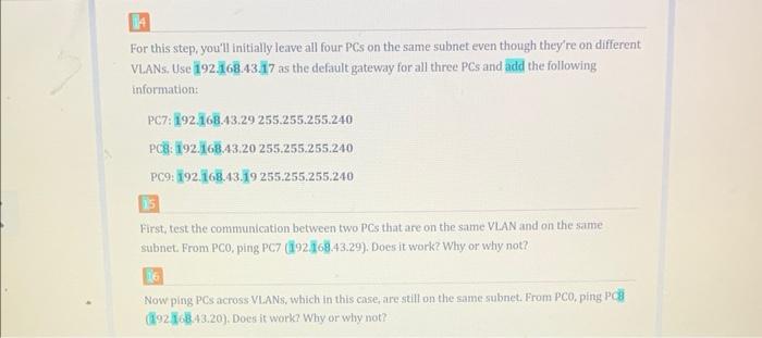Mindtap 8 Segmentation Capstone Project B 2 Add Vlans To Your Packet Tracer Network Estimated Time 30 Minutes Objective 8