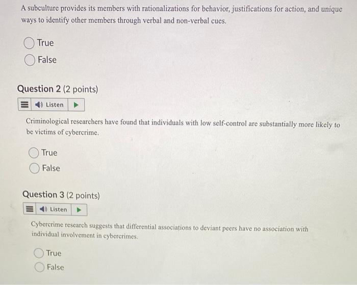 A Subculture Provides Its Members With Rationalizations For Behavior Justifications For Action And Unique Ways To Iden 1