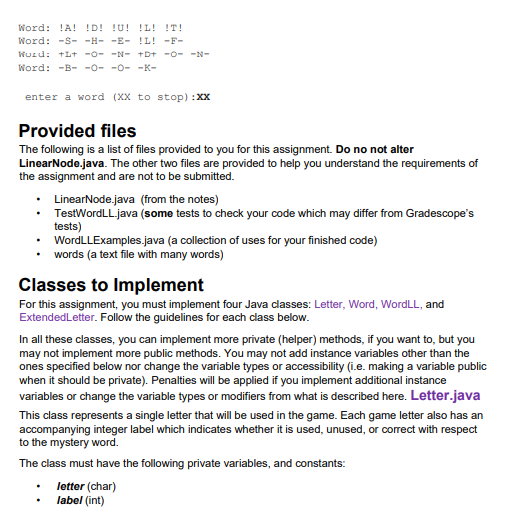 I Need Help With This Assignment Linearnode Java Public Class Linearnode E Private Linearnode E Next Privat 2