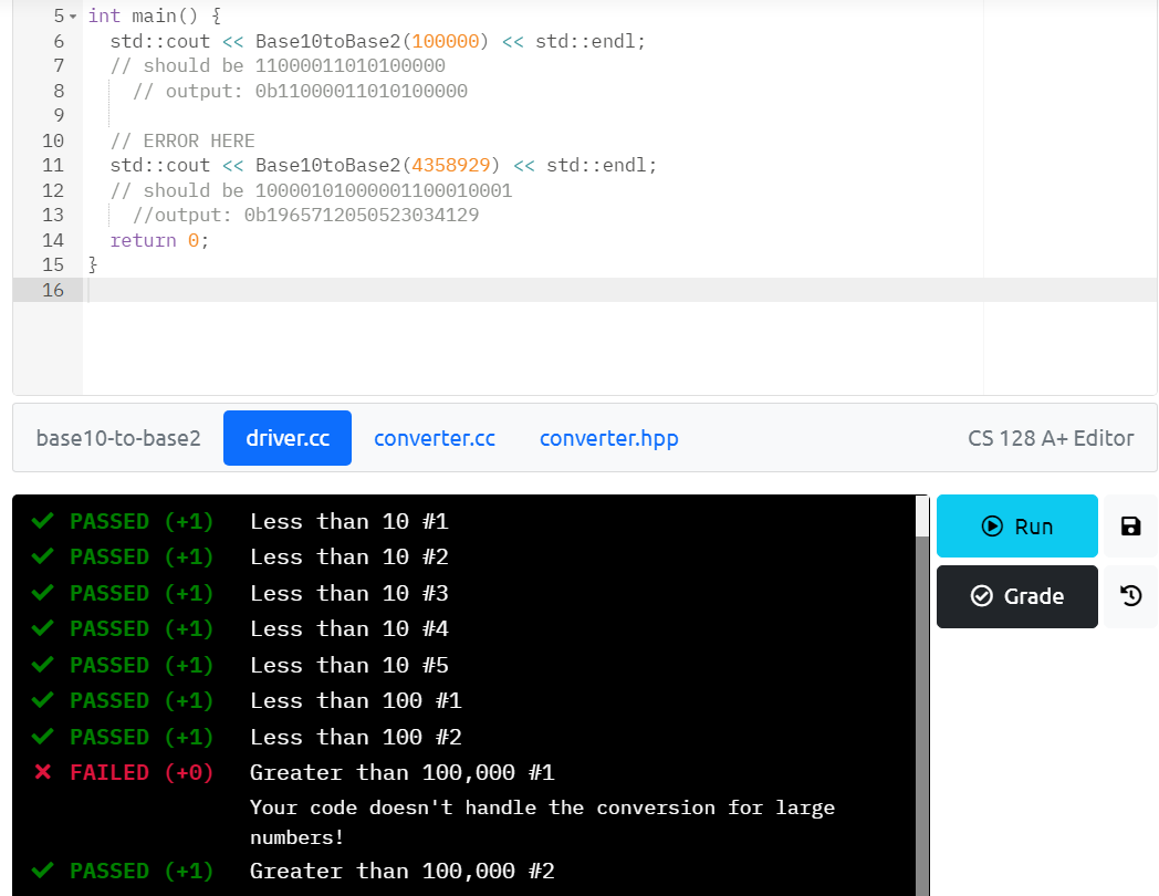 Why Is My Code Not Working For Base 2 Numbers That Are Greater Than 1 000 000 Please Answer In C Programming Language 1