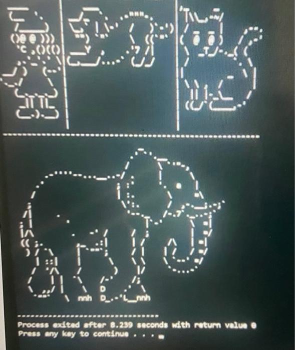 Using C Write A Program To Perform Operations On Images An Image Is A Two Dimensional Array Of Characters 7 7