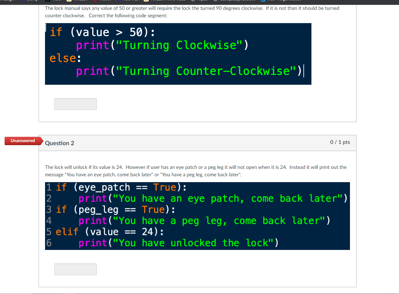 Can You Please Answer These 5 Questions This Is In Python Code So Please Answer In Python Code This Is In Python Code 1