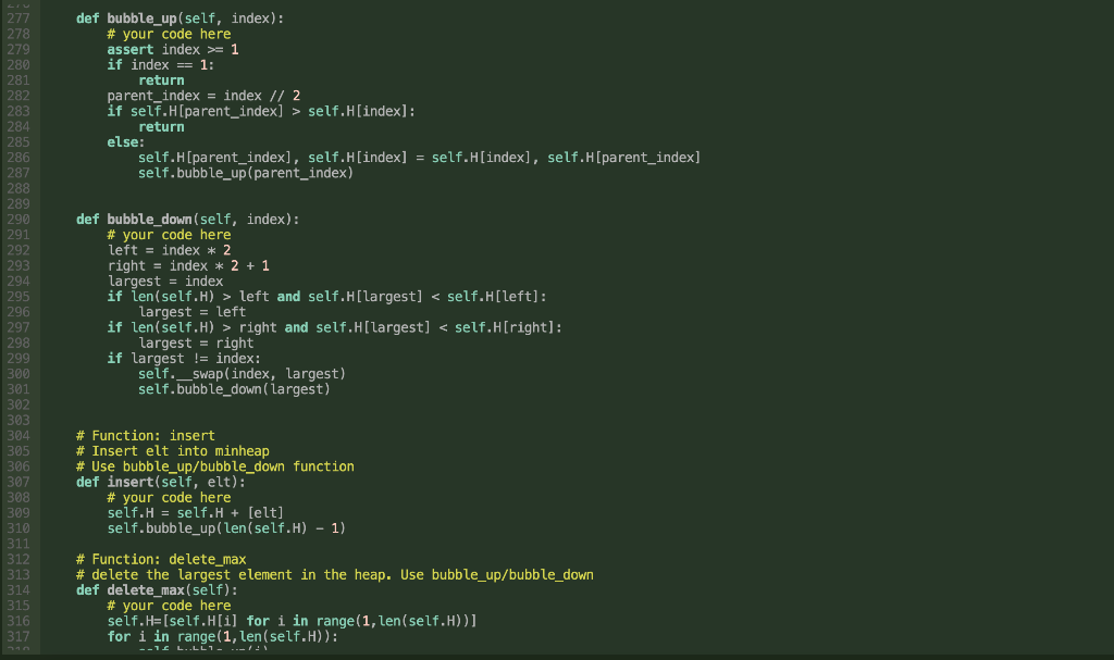 Part Which Is Working First Let Us Complete A Minheap Data Structure Please Complete Missing Parts Below Class 8