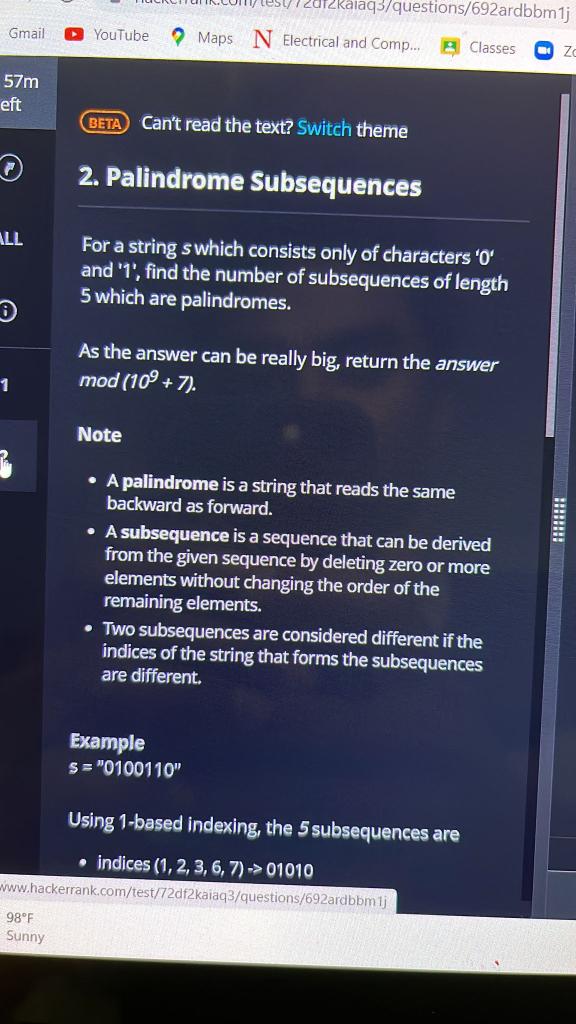 Gmail 57m Eft All 1 Youtube 98 F Sunny 12kaiaq3 Questions 692ardbbm1j Beta Can T Read The Text Switch Theme Maps N El 1